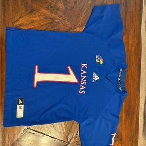 Adidas Kids Blue Kansas Football Jersey